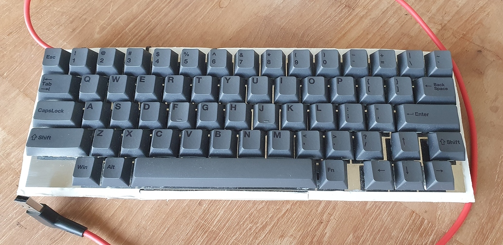 60 HHKBlike layout, but with dedicated arrows Key layouts KeebTalk