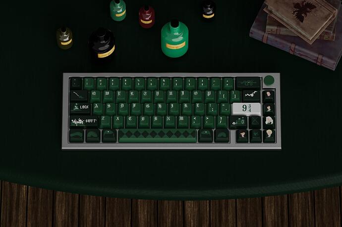 Harry Potter Slytherin Keycaps (4)