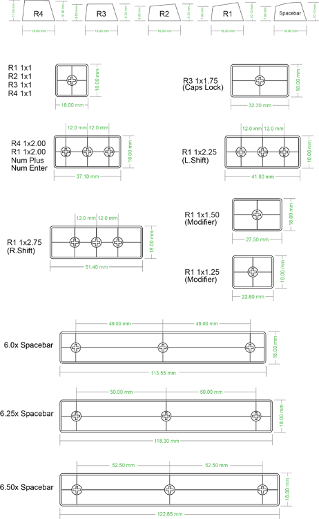 Keycap Heights Need help with keycaps dimensions - Keycaps - KeebTalk