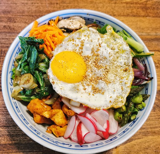 bibimbapeggchickenbowl