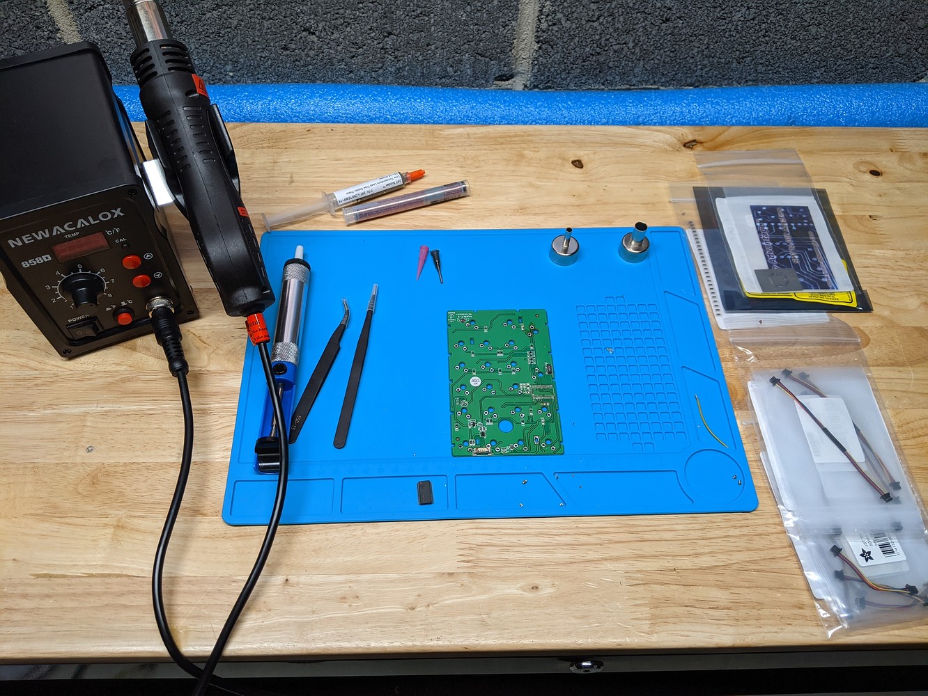 Hot air soldering station Learning and discussion