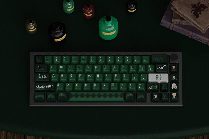 Harry Potter Slytherin Keycaps (2)