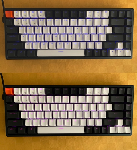 K2 hot-swappable colors