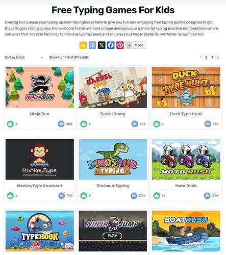 Typingbird Games
