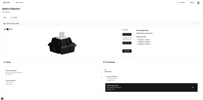 Item View and items list