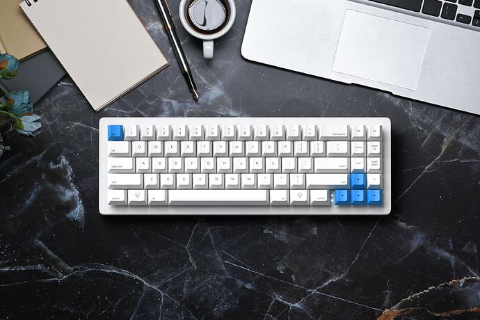 WhiteFox Eclipse - Bluetooth 68% Mechanical Keyboard