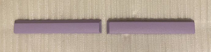 Top-down, comparing spacebars