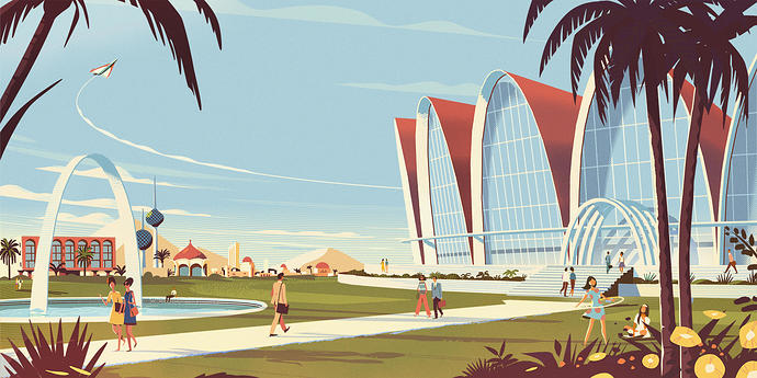 Palm Desert 1968 Illustration