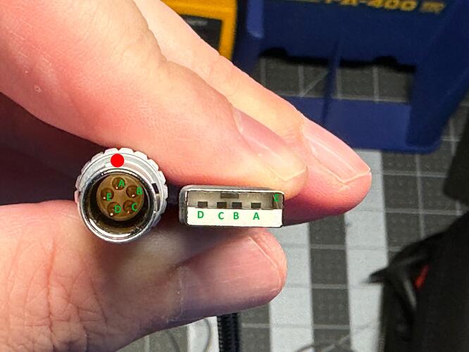 usb a lemo continuity