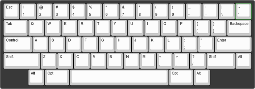 iso standard keyboard layout