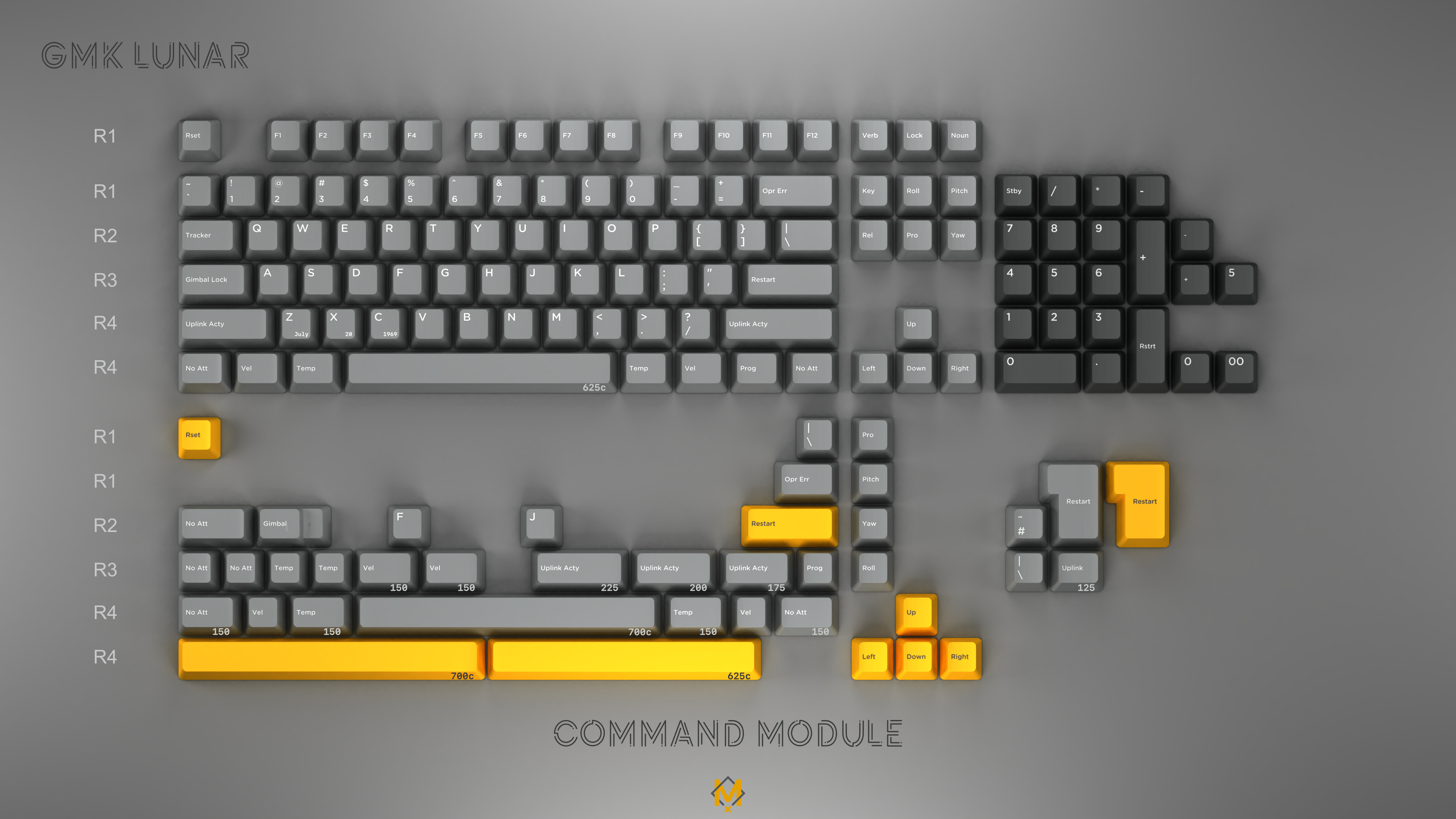 IC] GMK Lunar 🚀 — inspired by NASA's AGC and DSKY [NEW RENDERS