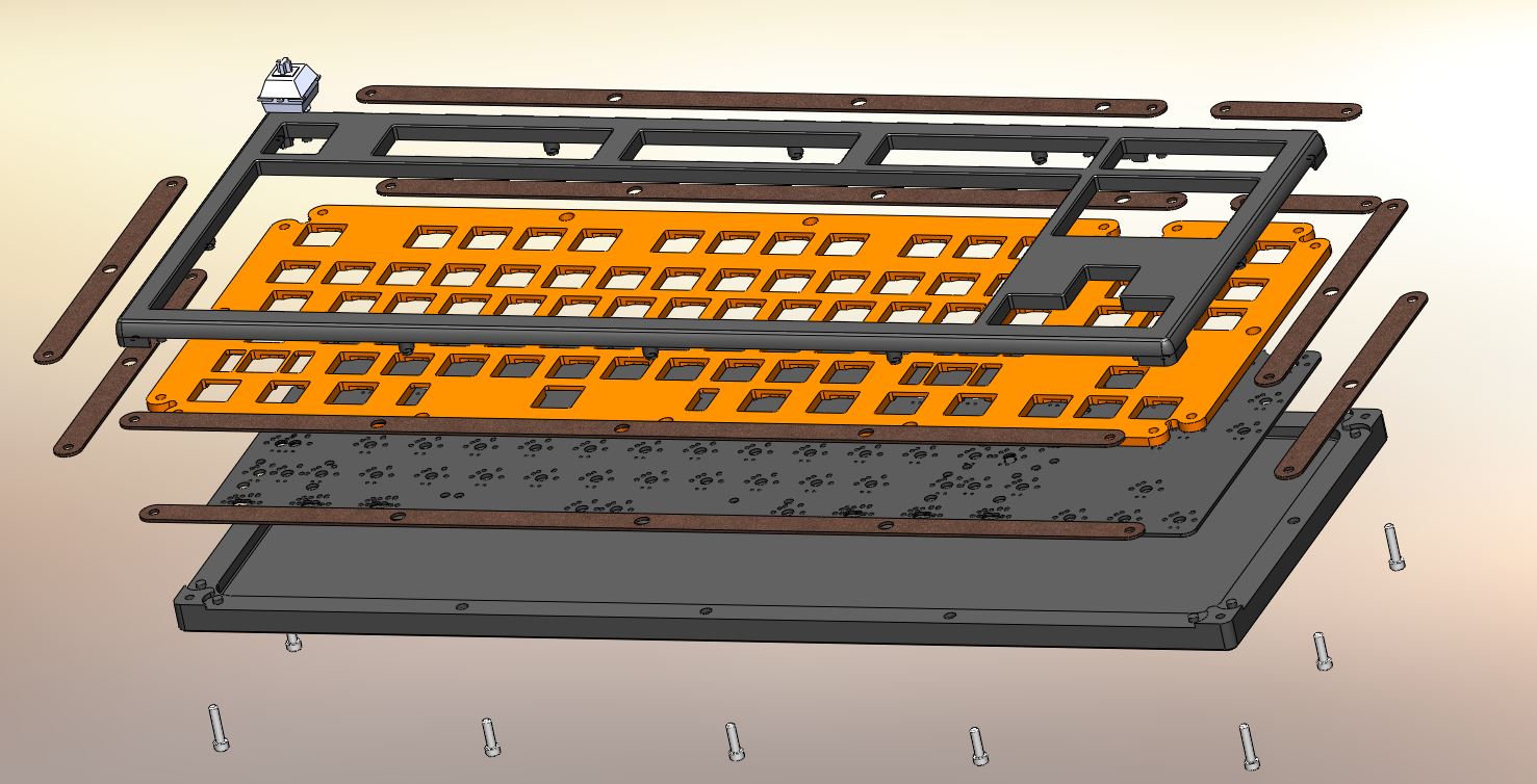 First Custom Keyboard Design And Build Log KB TKL 001 Making 