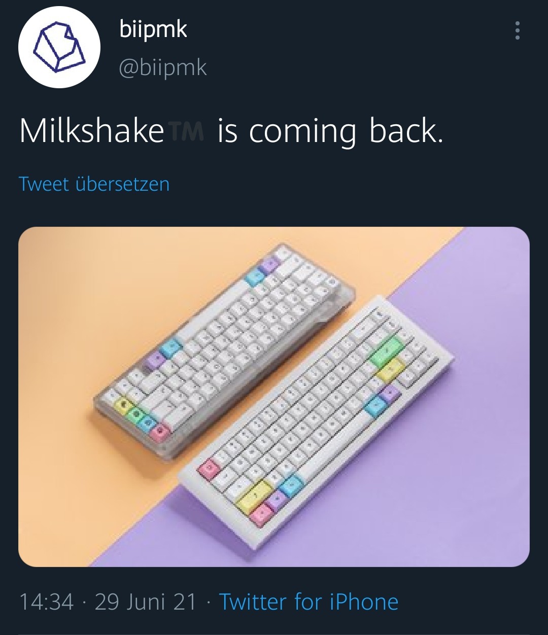 KAT Milkshake Keycaps Dark Nomad In Stock] KAT Milkshake